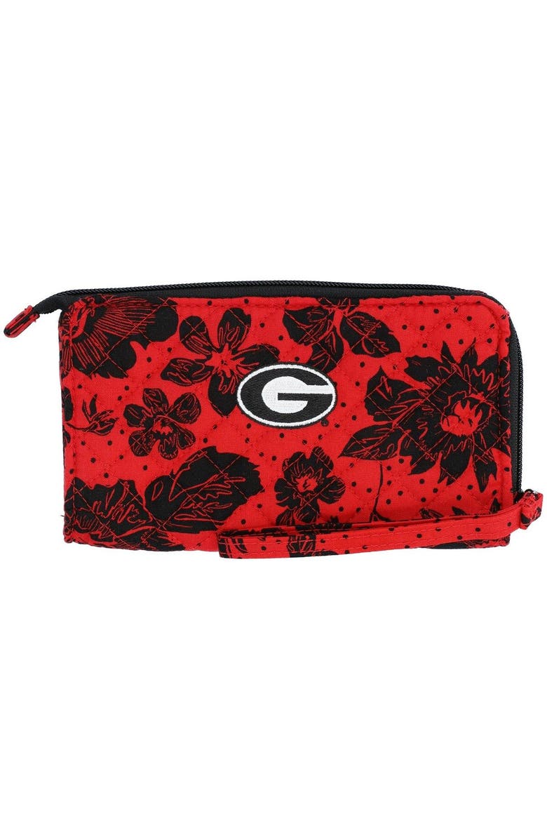 VERA BRADLEY Georgia Bulldogs Rain Garden Front-Zip Wristlet, Main, color, 