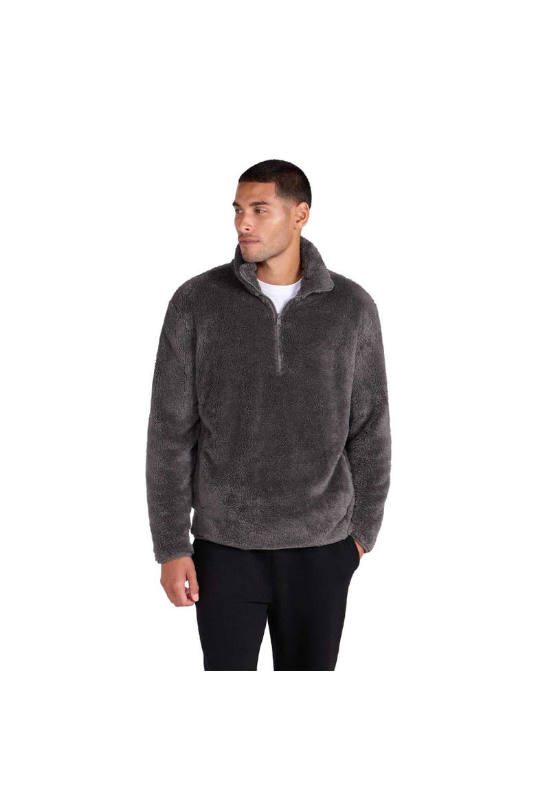 Teddy Fleece Half Zip Jacket, Alternate, color, Khaki
