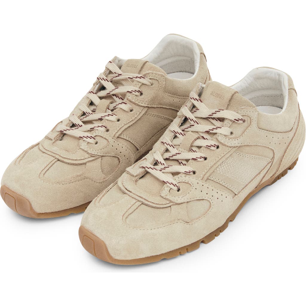 Alohas Suede Lace-up Sneakers In Neutral
