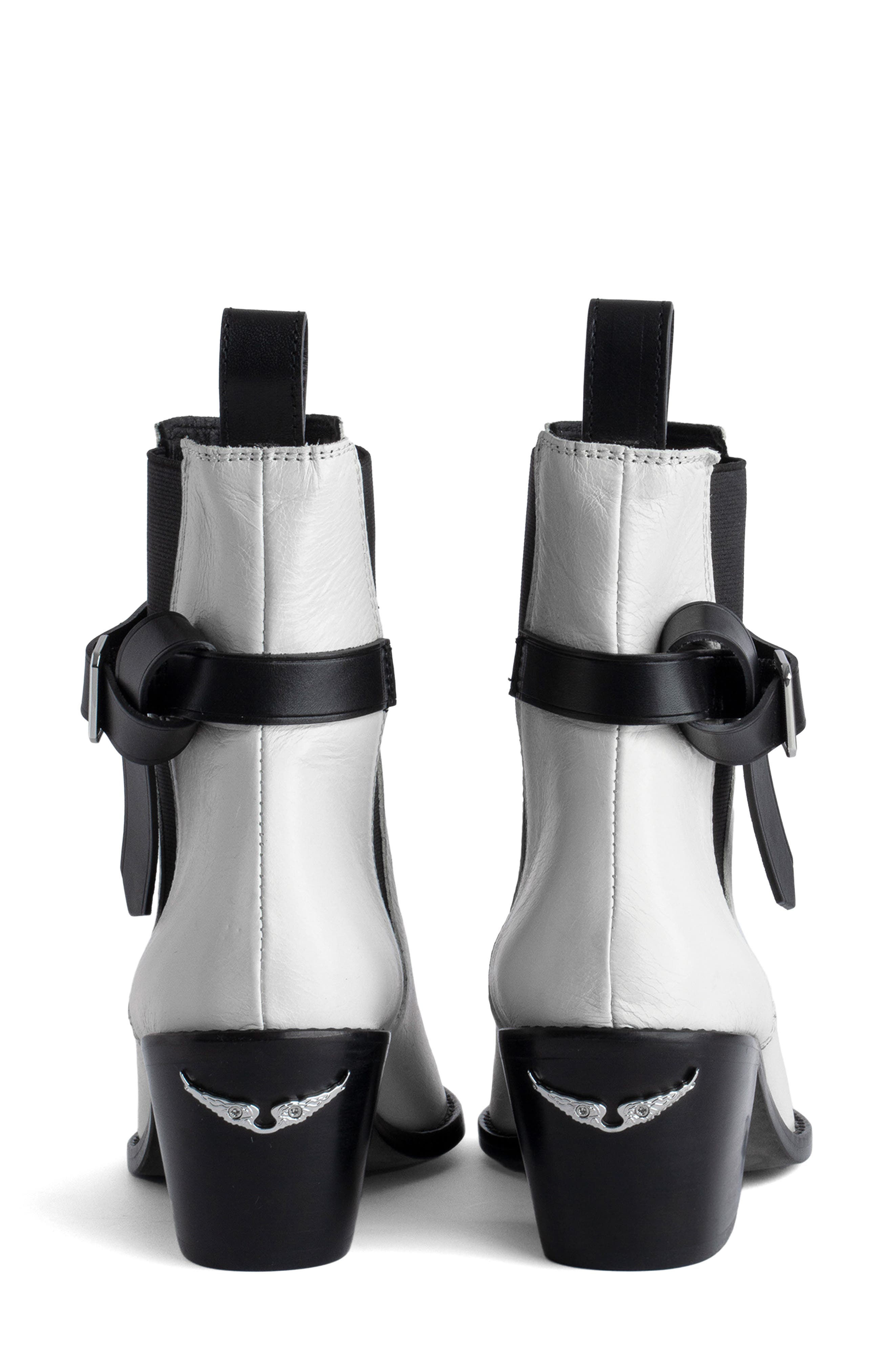 Tyler Cecilia Leather Bootie, Alternate, color, ICE
