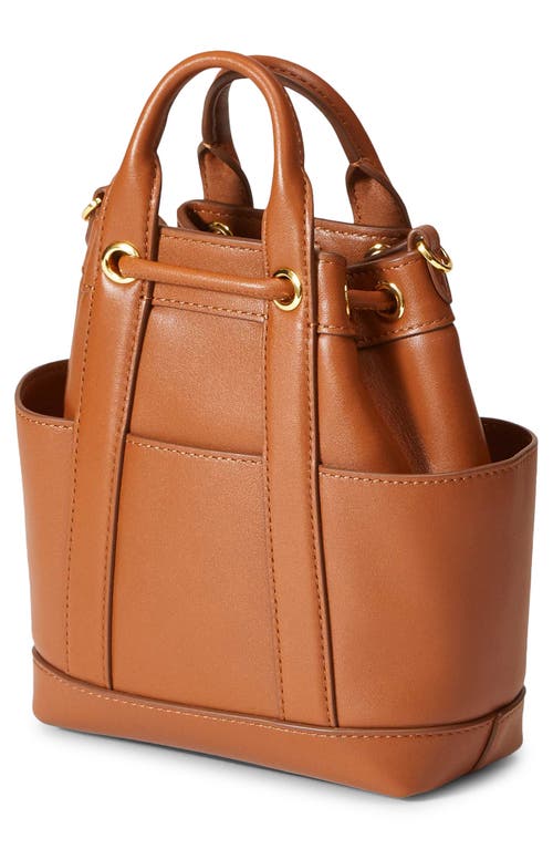 Veronica Beard Goody Mini Leather Crossbody Bag In Hazelwood