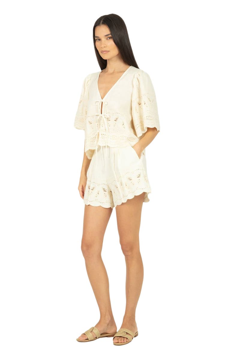 SECRET MISSION Floria Top, Alternate, color, Antique Crème