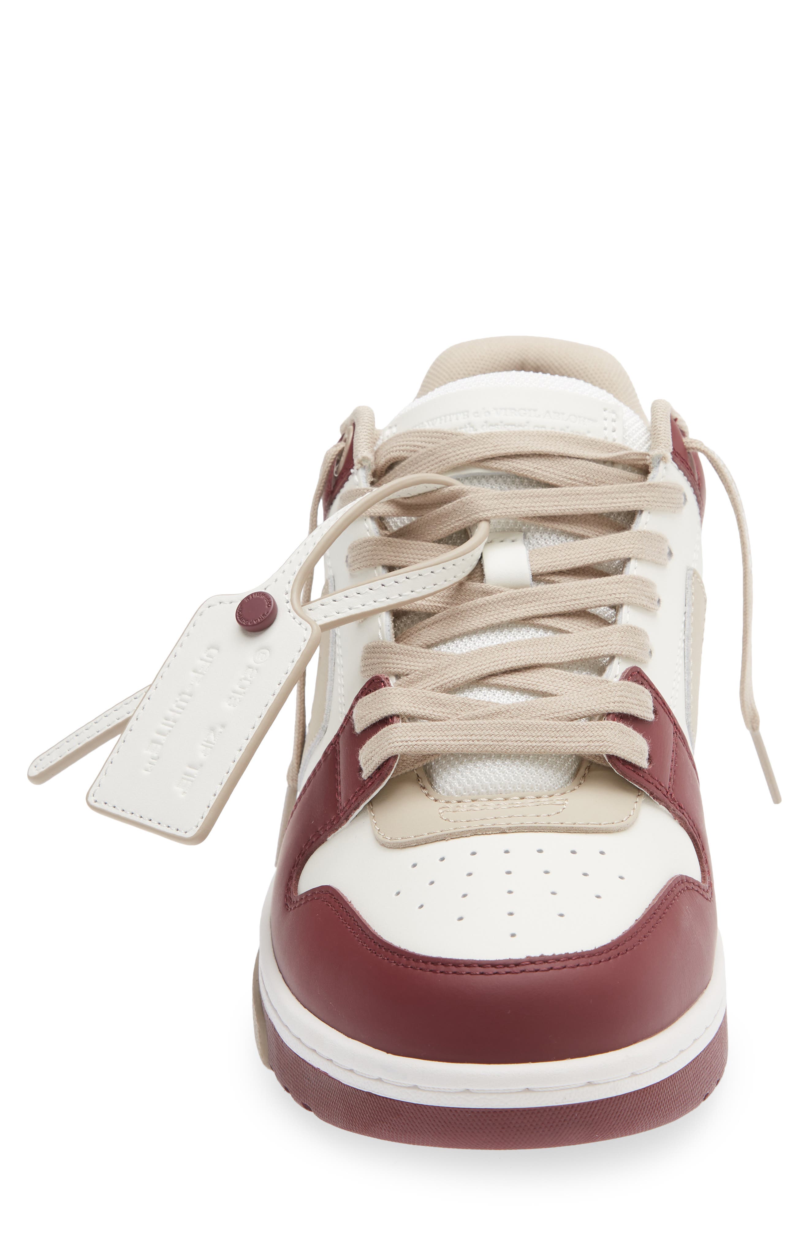 Out of Office Sneaker, Alternate, color, BURGUNDY/ BEIGE