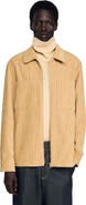 SANDRO Corduroy zip-up overshirt