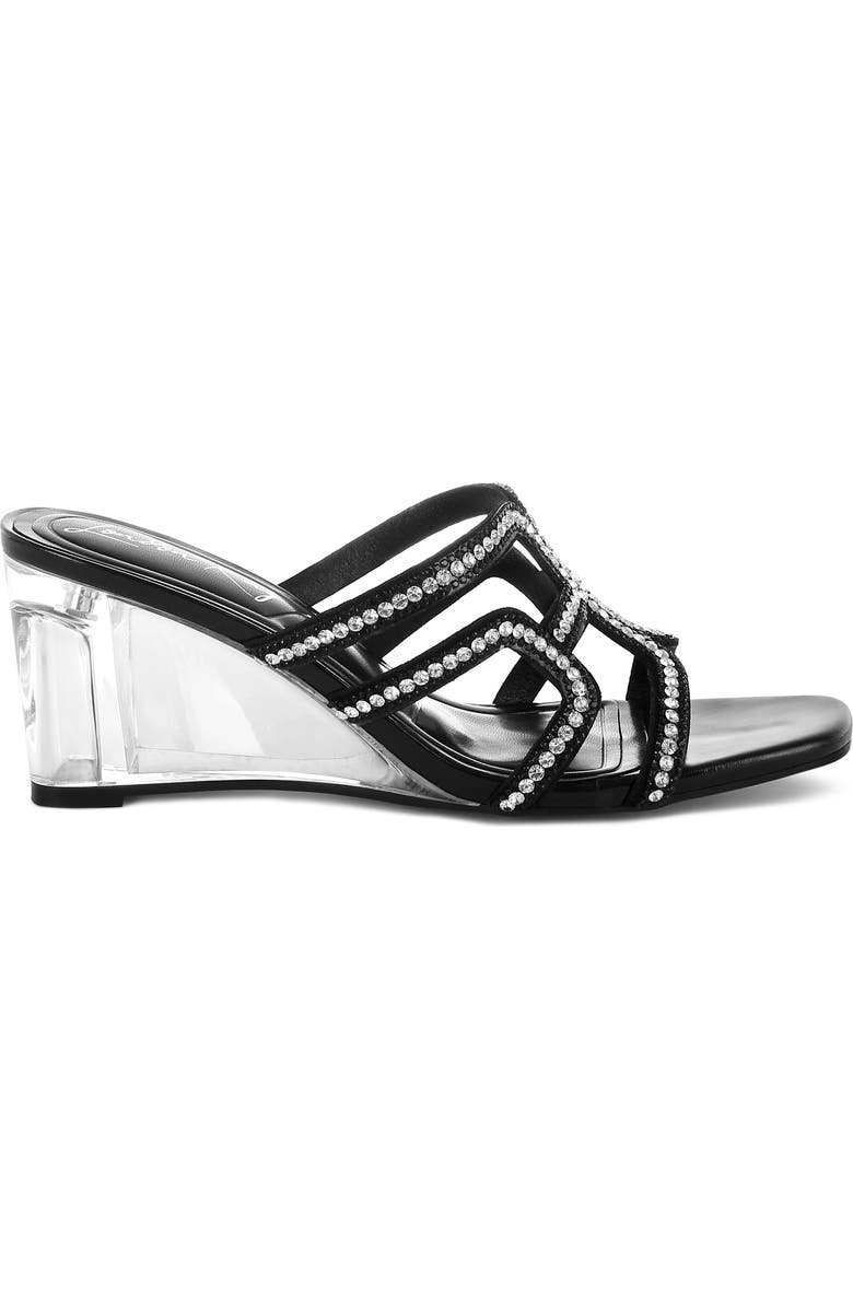 LONDON RAG Caqueta Clear Heel Sandal, Alternate, color,