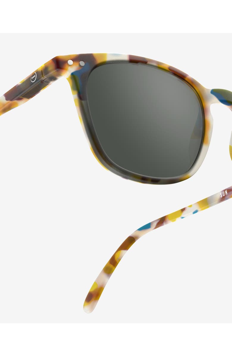 IZIPIZI #E 49mm Trapeze Sunglasses, Alternate, color, Blue Tortoise