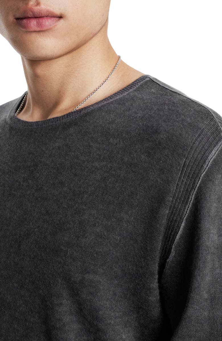 John Varvatos Silk & Cashmere Sweater, Alternate, color, Light Grey