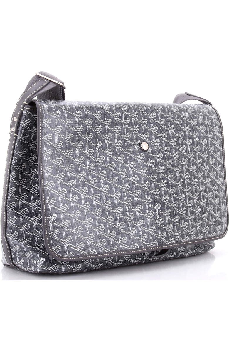 Pre-Owned Goyard Capetien Messenger Bag Coated Canvas, Alternate, color, Gray