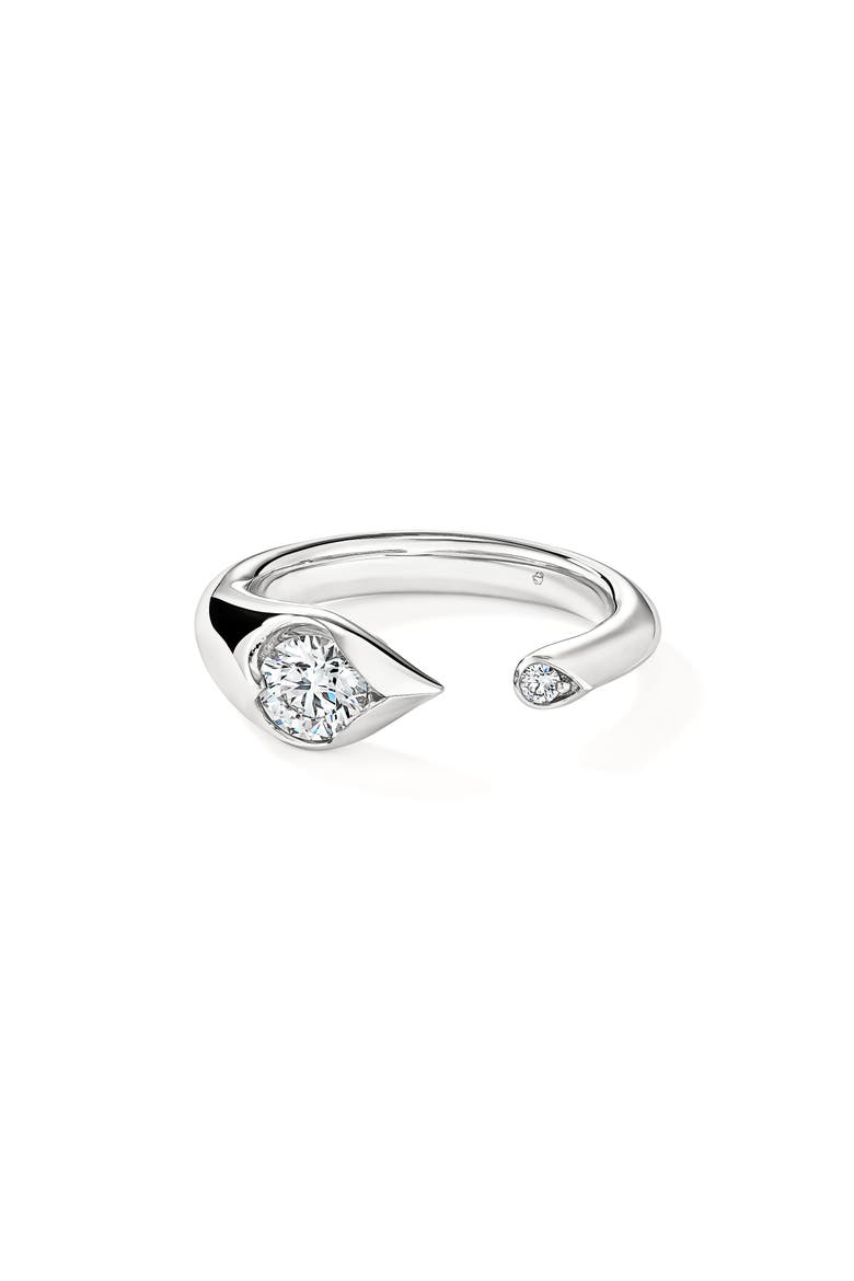 Lu Droplet Open Ring, Alternate, color, WHITE GOLD