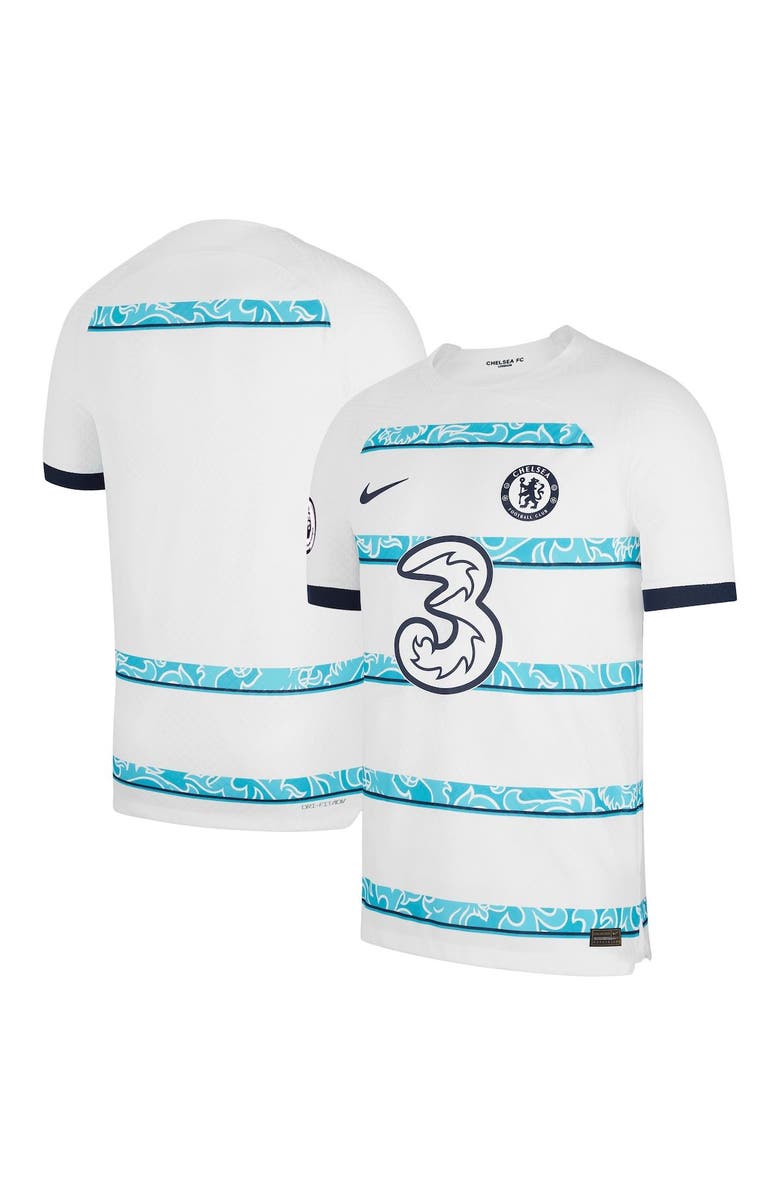 Nike Men's Nike White Chelsea 2022/23 Away Vapor Match Authentic Blank Jersey, Alternate, color,