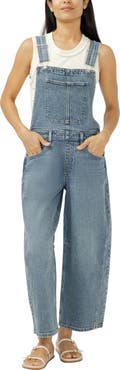 Silver Jeans Co. Barrel Leg Denim Overalls