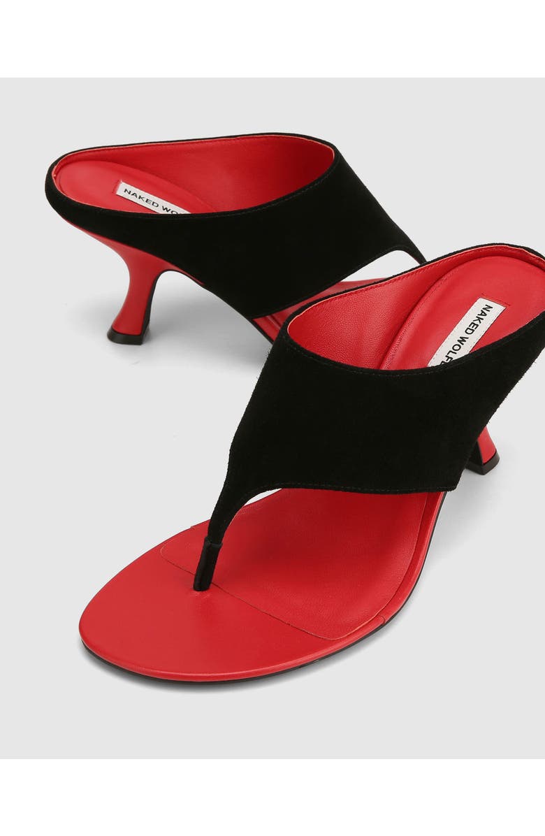 Naked Wolfe Mercer Black Suede, Alternate, color, Black/Red