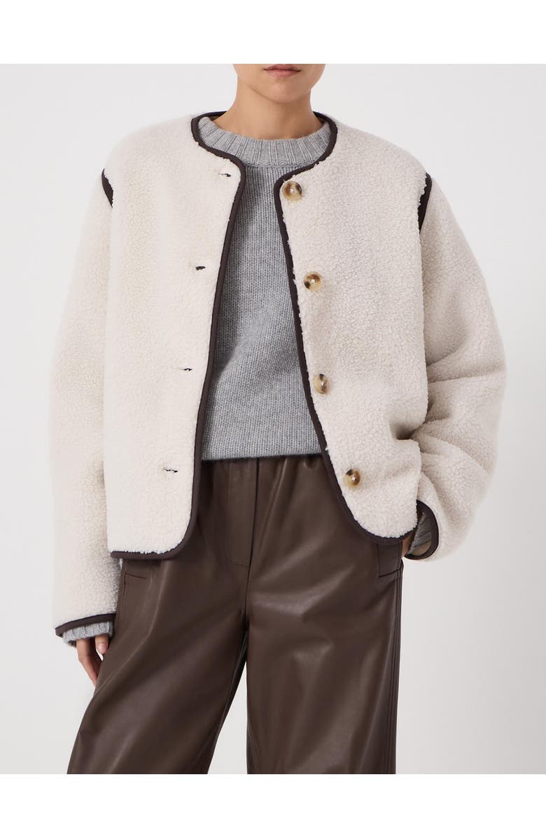 Hush Alina Borg Button Cardigan, Alternate, color, Stone White