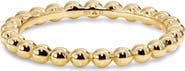 DEVATA Beaded Ball Ring in Gold Plated Sterling Silver