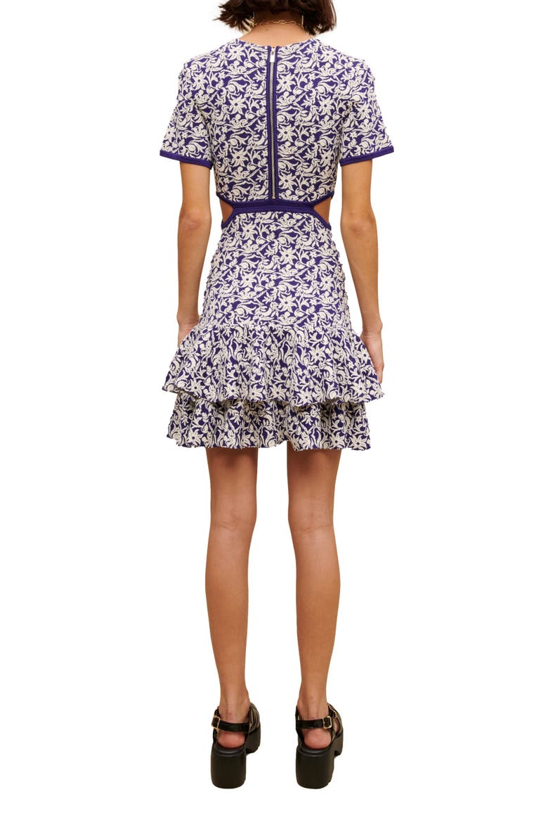 Responsa Floral Ruffle Dress, Alternate, color, ONIRIQUE