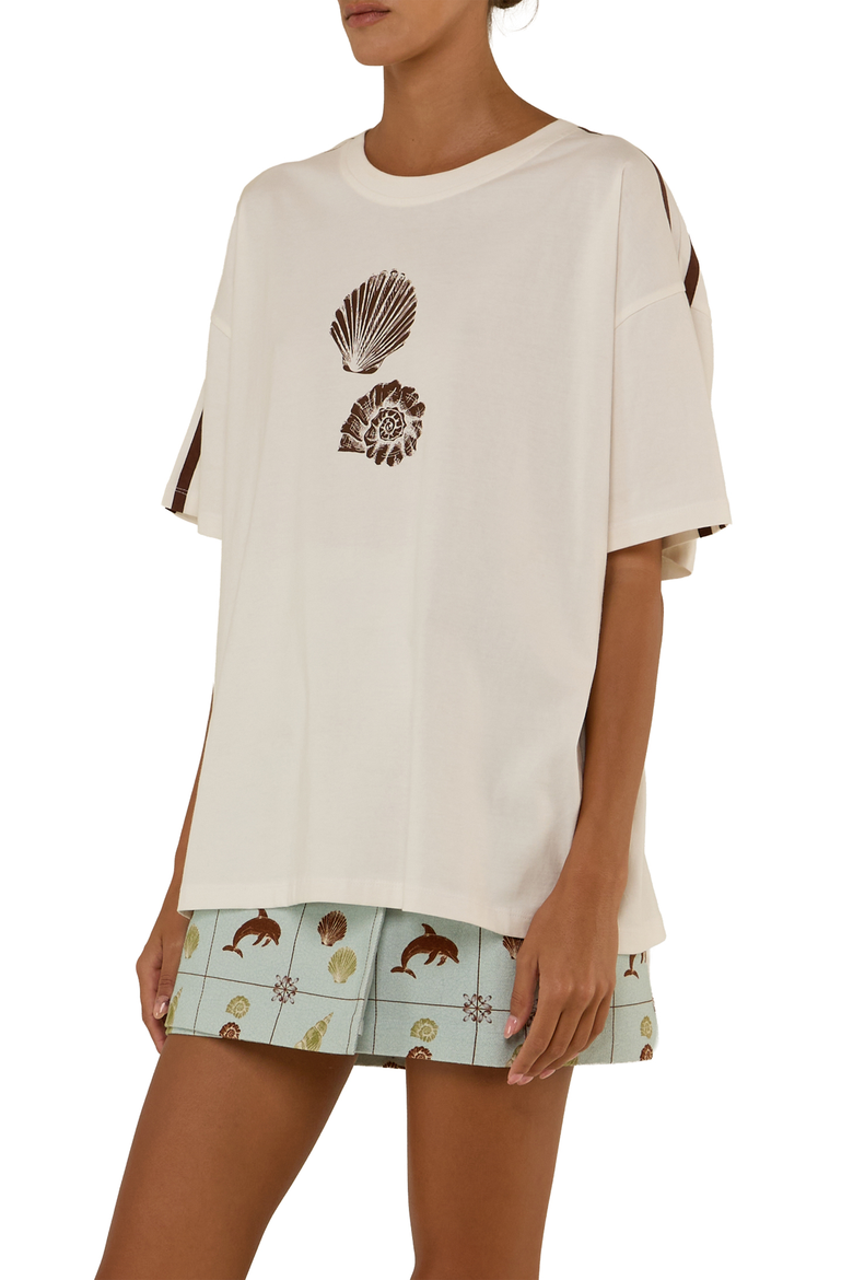 Seashell T-Shirt, Alternate, color, Seashell Tile