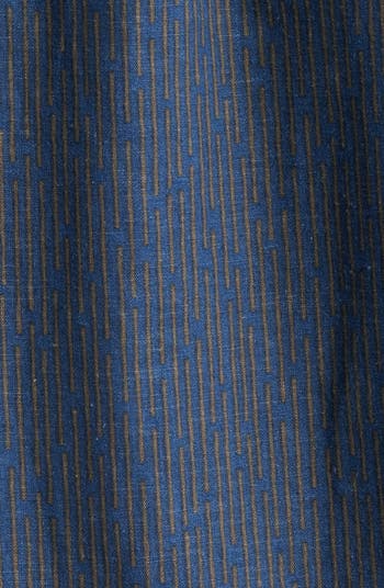 Atlas Stripe Linen Blend Camp Shirt
