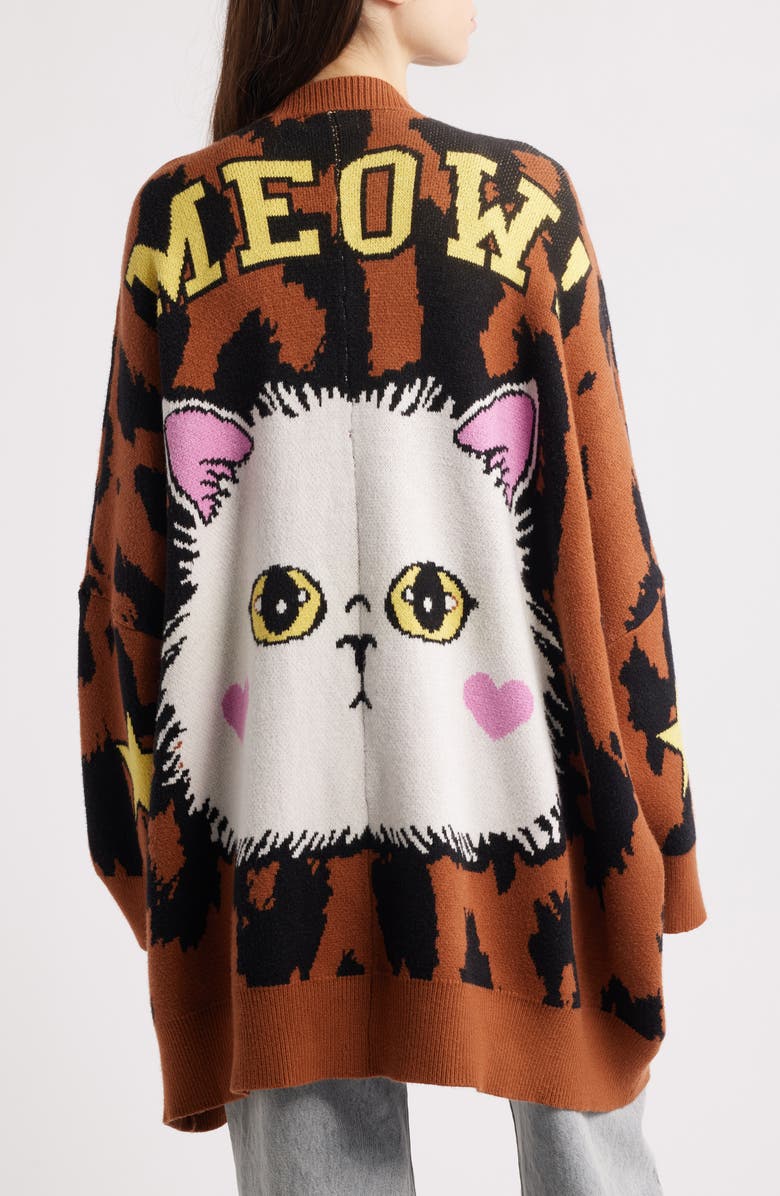 Dressed in Lala Leopard Oversize Cardigan, Alternate, color, Leopard