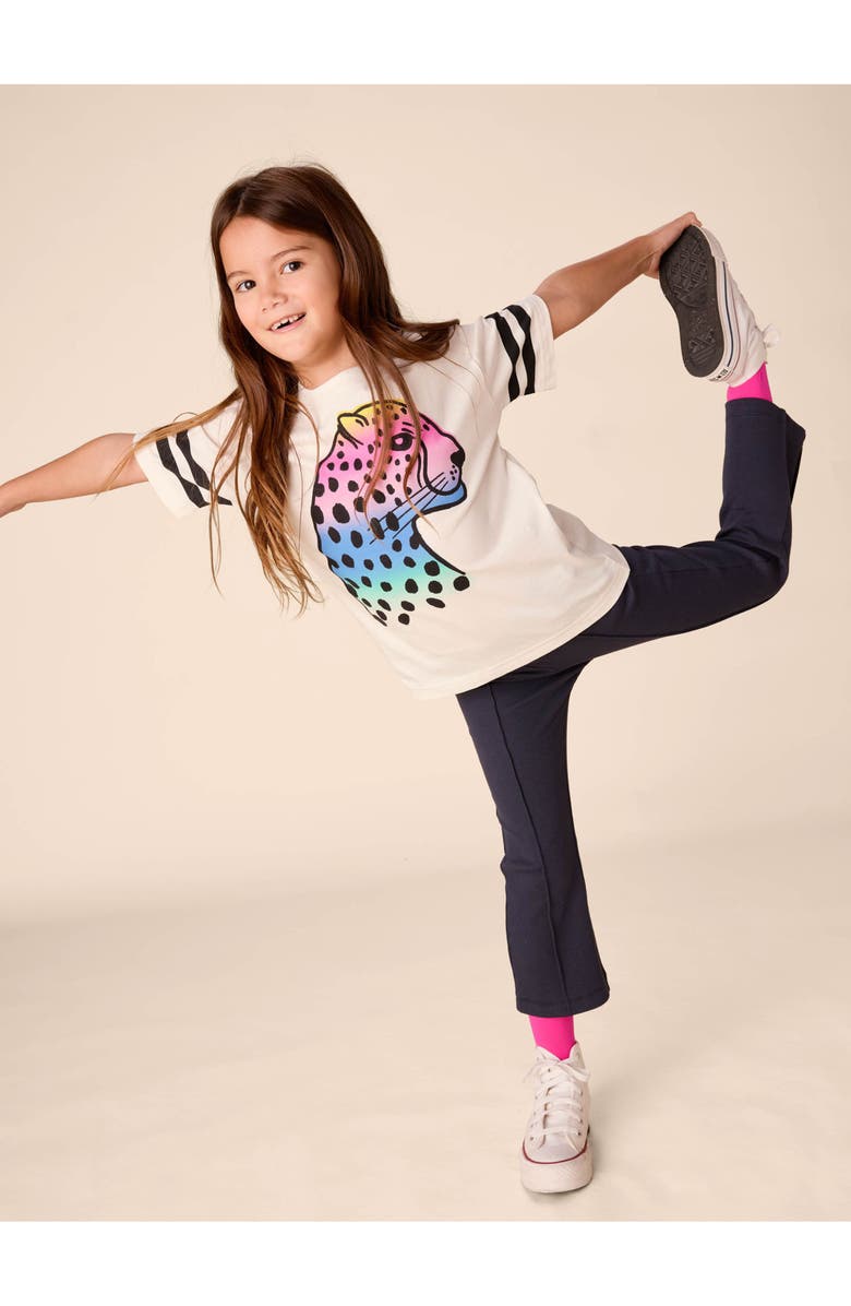 Tea Collection Ribbed Flare Pants 2.0, Alternate, color, Indigo