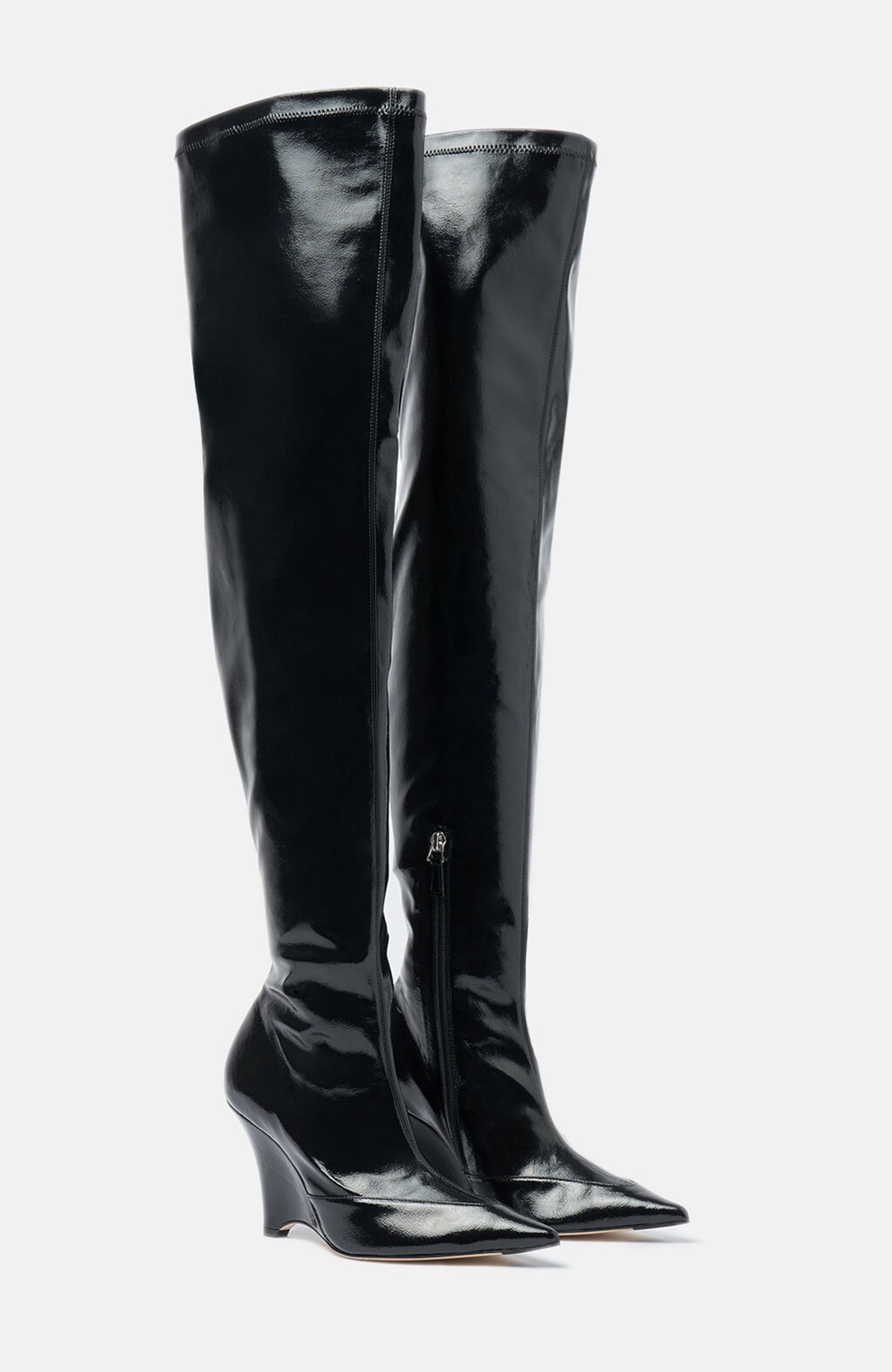 Marta I Boots, Main, color, Black - Synthetic Leather