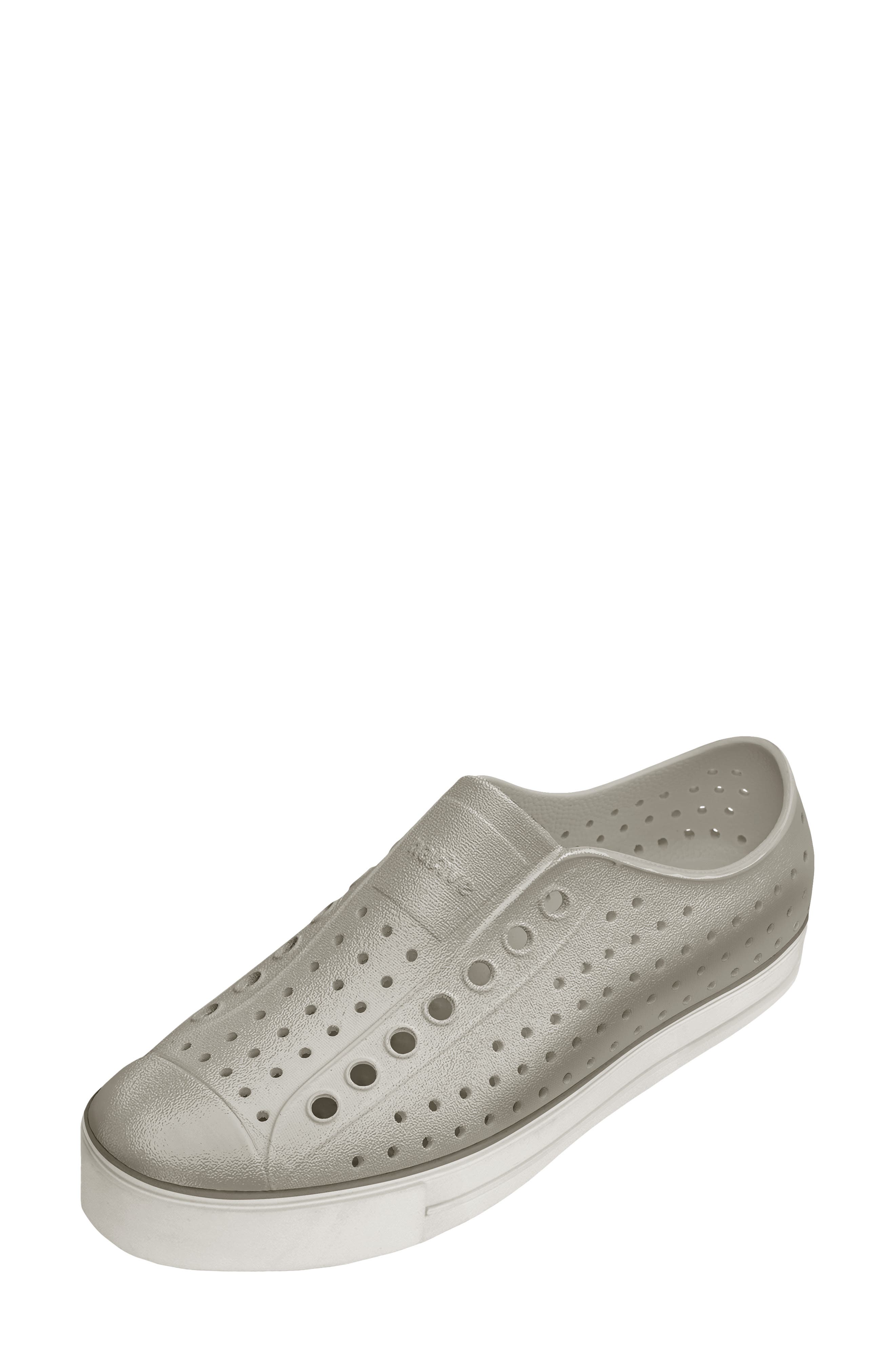 Jefferson Arc Metallic Slip-On Sneaker, Main, color, SILK GREY METALLIC/ SILK GREY