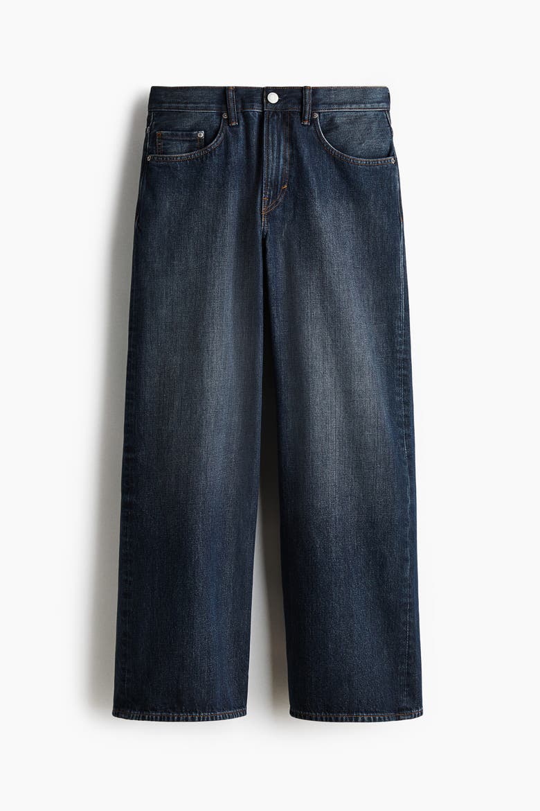 Wide Jeans, Alternate, color, Dark denim blue