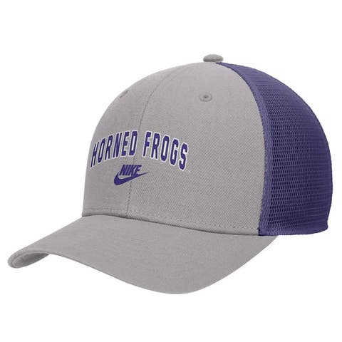 Men's Nike Pewter TCU Horned Frogs Vintage Arch Rise Performance Trucker Adjustable Hat