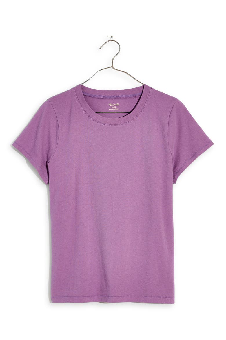Lakeshore Softfade Cotton Crop Tee, Alternate, color, VIBRANT LILAC