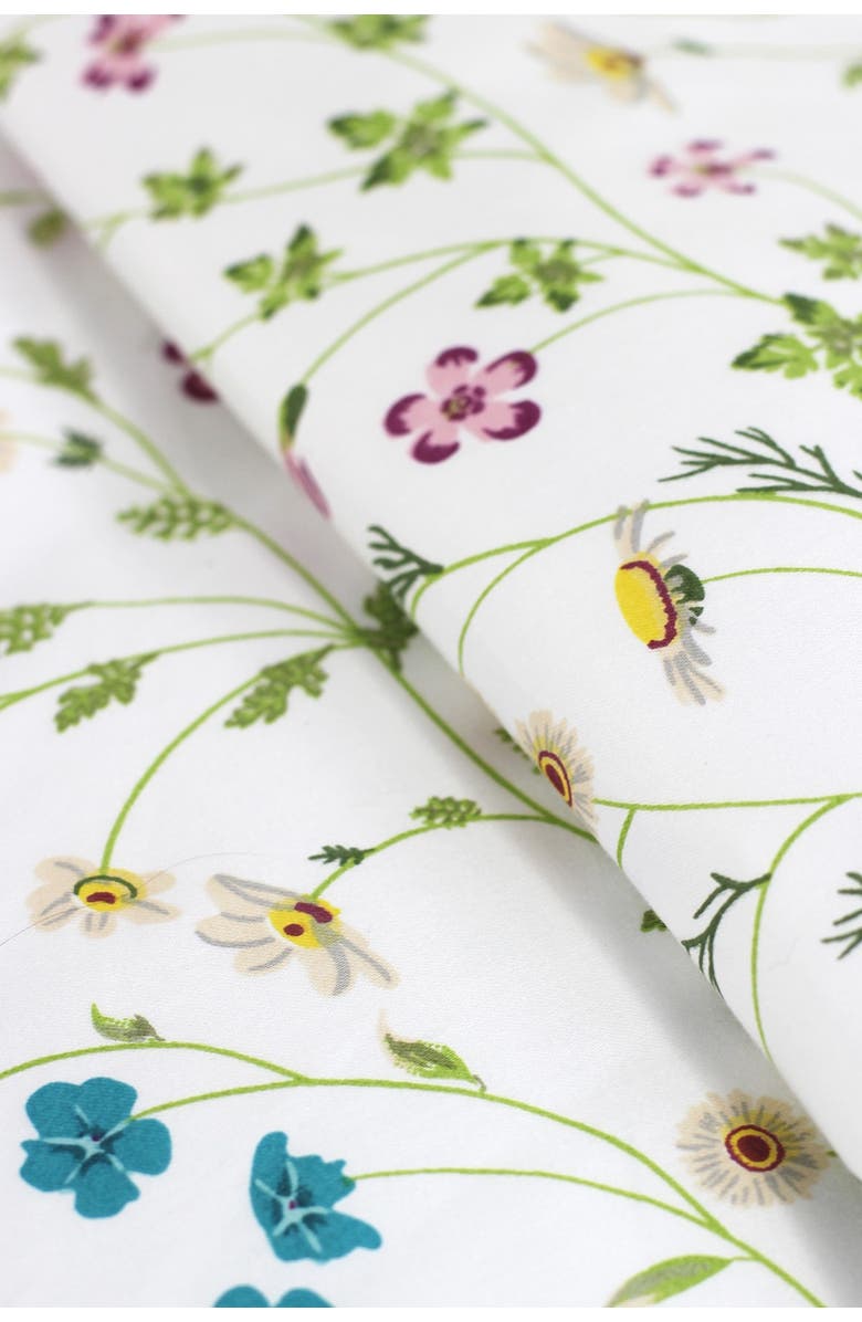 MELANGE HOME 400 Thread Count 3-Piece Cotton Wildflower Duvet Set, Alternate, color, Multi