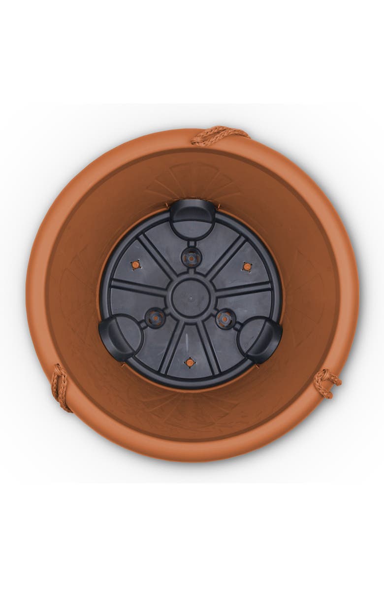 Bloem 13 Inch Lucca Self Watering Hanging Basket, Alternate, color, Brown