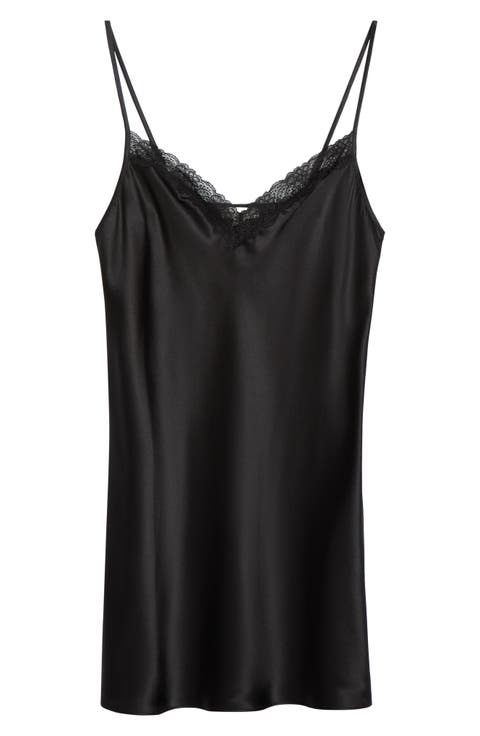 Milky Lace Trim Washable Silk Camisole