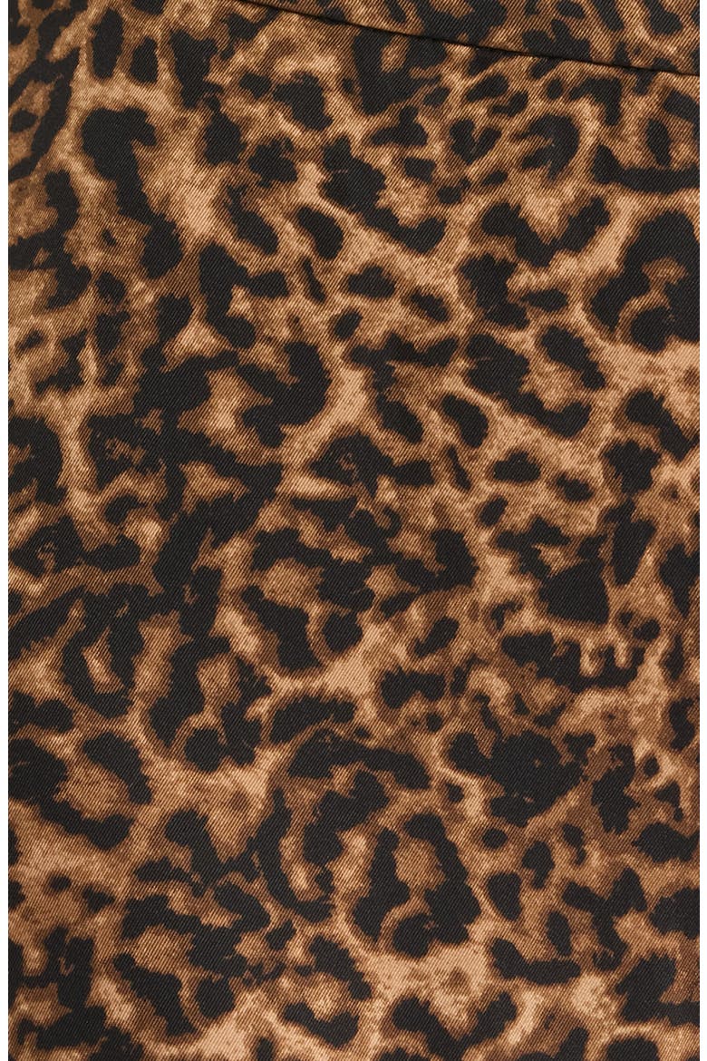 Leopard Print Wide Leg Pants, Alternate, color, WALNUT BLACK LEOPARD