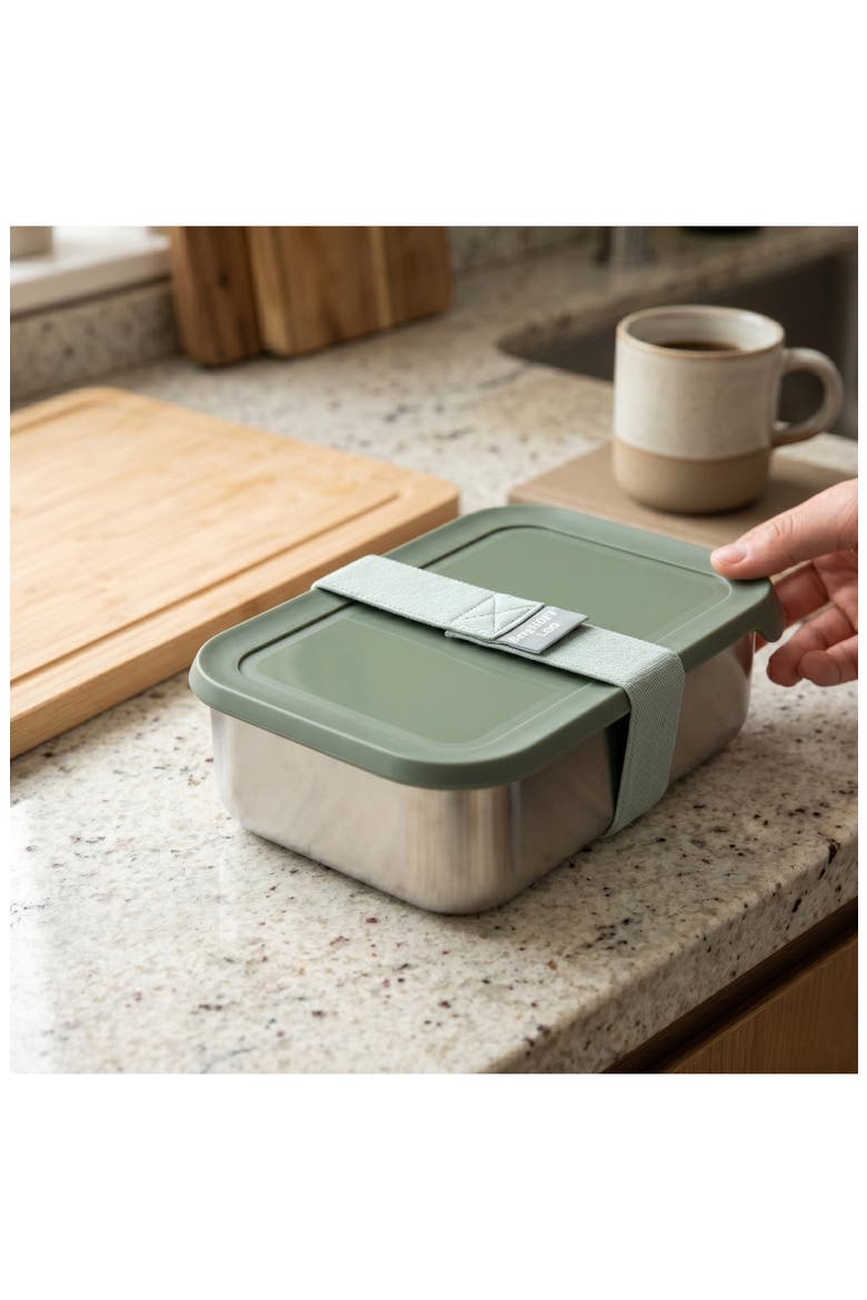 Leo Balance Stainless Steel Lunch Box, Alternate, color, SAGE