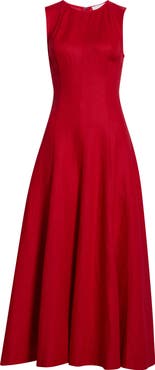 Reformation Cecila Sleeveless Linen Maxi Dress