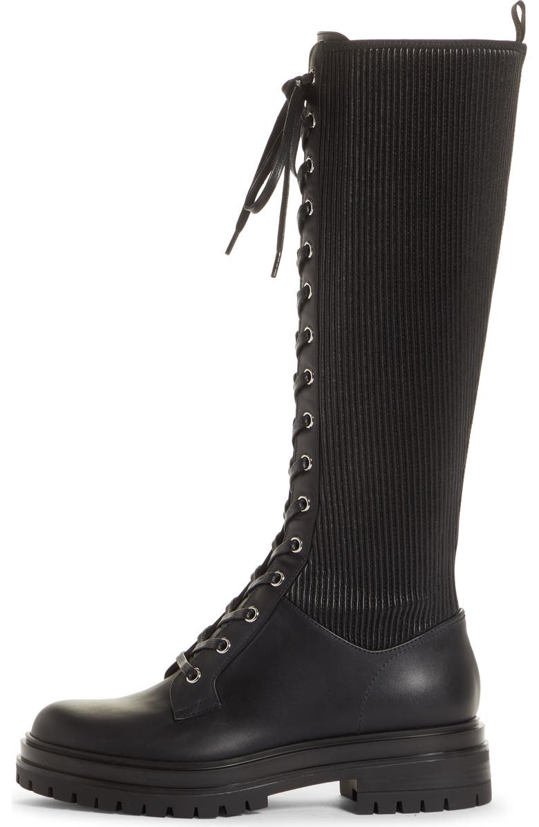Gianvito Rossi Trek Knee High Lace-Up Boot, Alternate, color,
