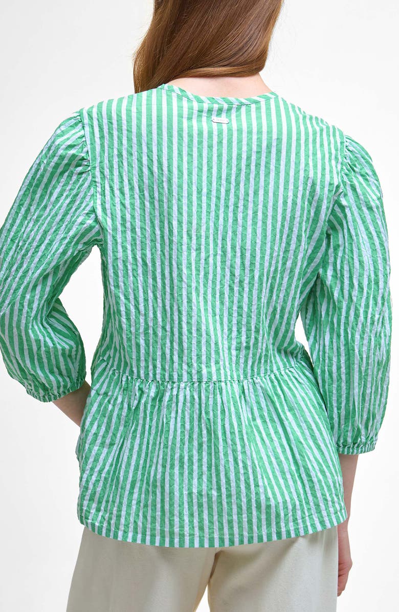Barbour Daison Top, Alternate, color, Kelly Green Stripe