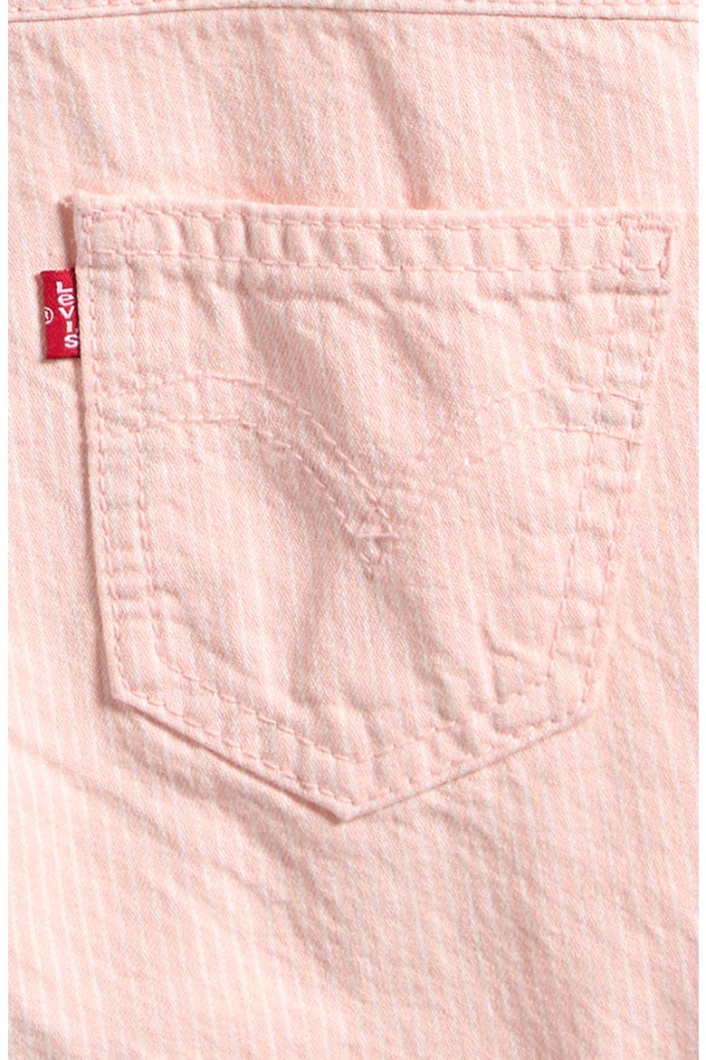 Cotton Denim Short Overalls, Alternate, color, ENGLISH ROSE