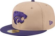 New Era Men's New Era Khaki Kansas State Wildcats Two-Tone 59FIFTY Fitted Hat