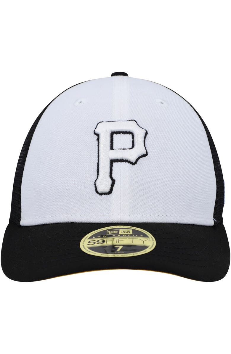 New Era Men's New Era White/Black Pittsburgh Pirates 2023 On-Field Batting Practice Low Profile 59FIFTY Fitted Hat, Alternate, color, White