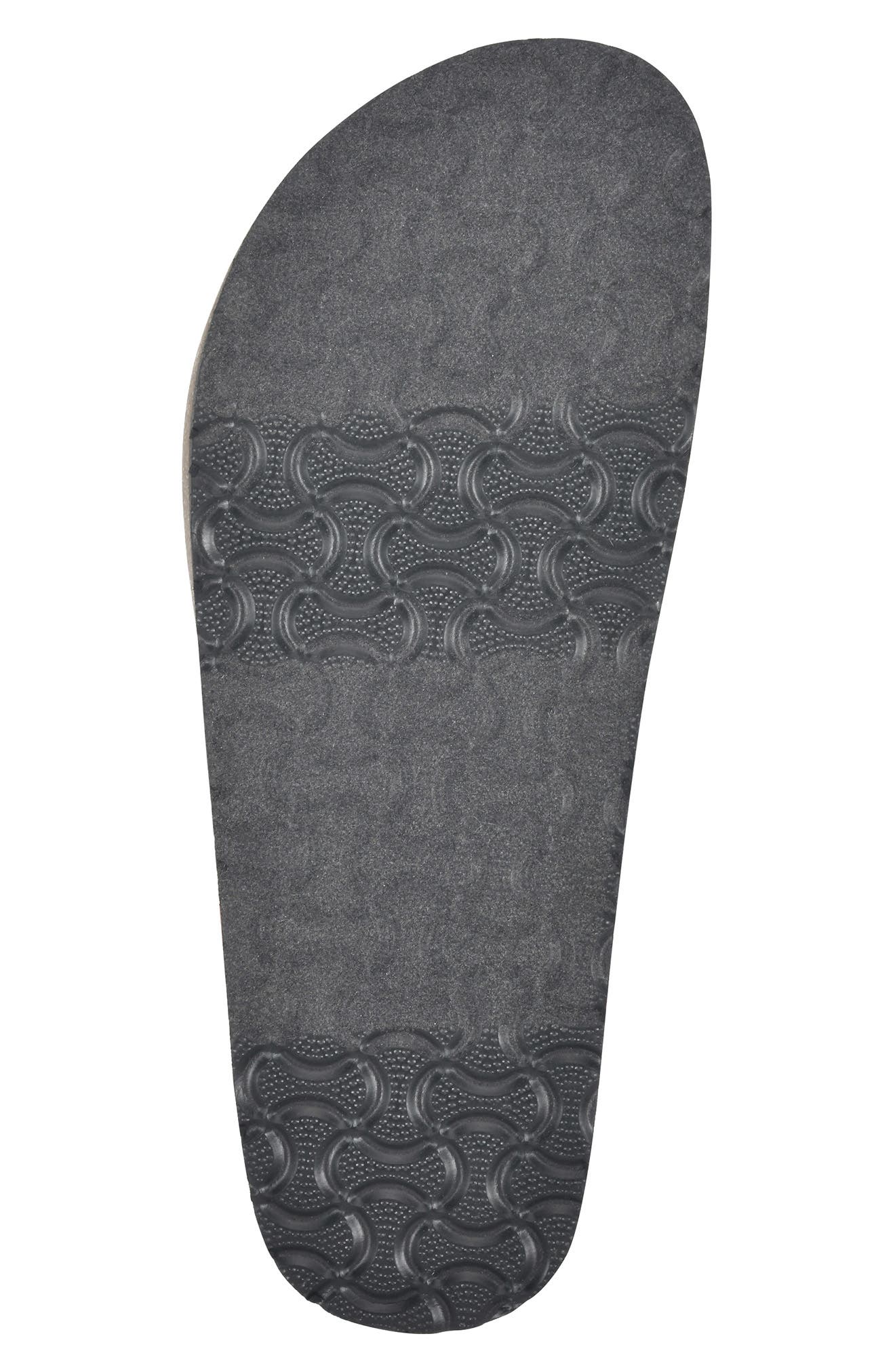 White Mountain Footwear White Mountain Bundle Up Topstitched Faux Shearling Lined Mule Slipper, Alternate, color, Black Fabric