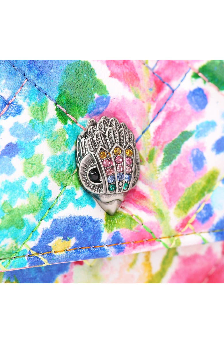 Kurt Geiger London Floral Couture Extra Mini Kensington Quilted Leather Crossbody Bag, Alternate, color,