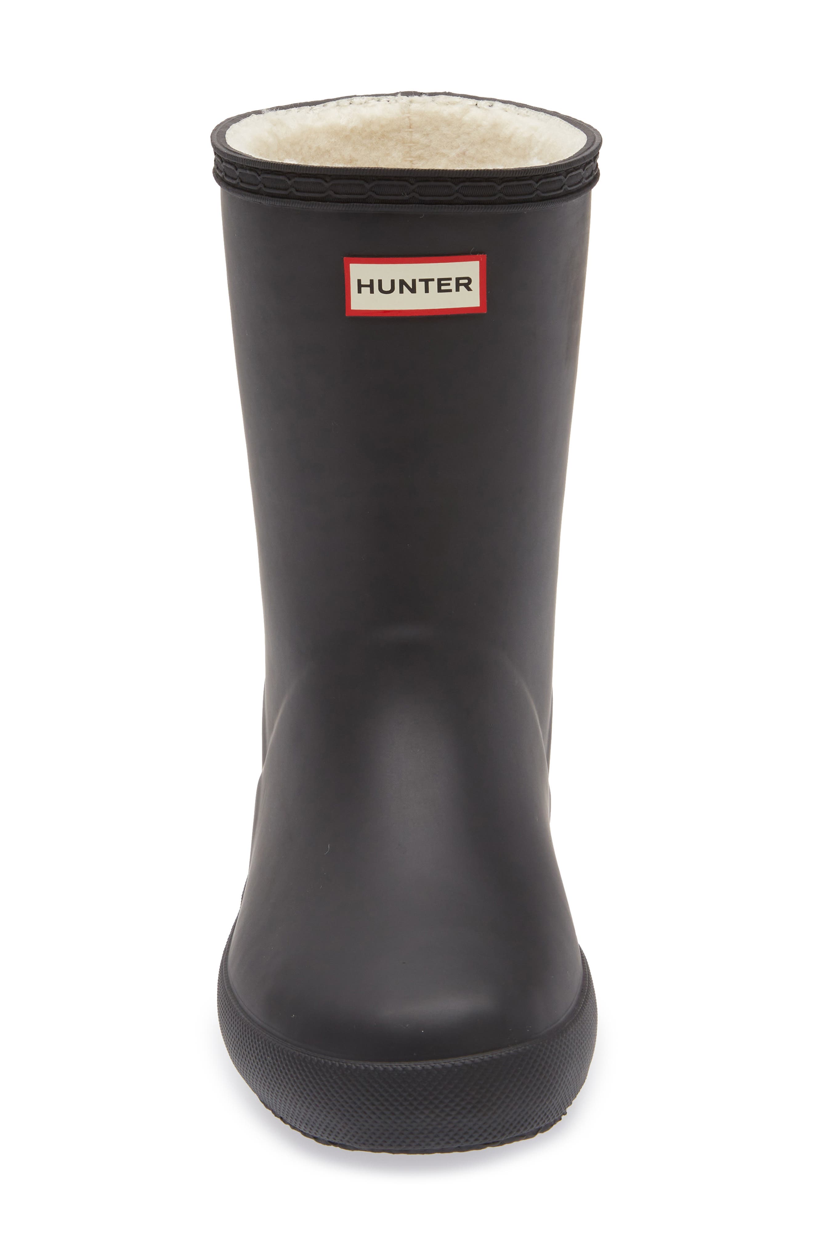 Hunter First Classic Insulated Waterproof Rain Boot, Alternate, color, Black