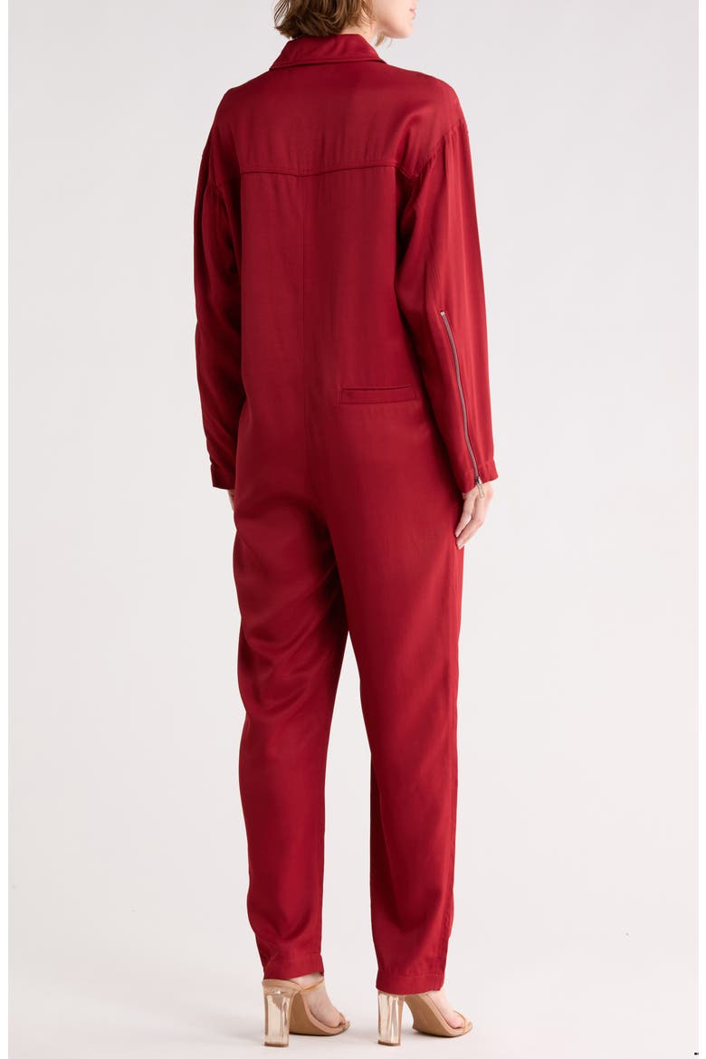 Long Sleeve Jumpsuit, Alternate, color, SIENNA