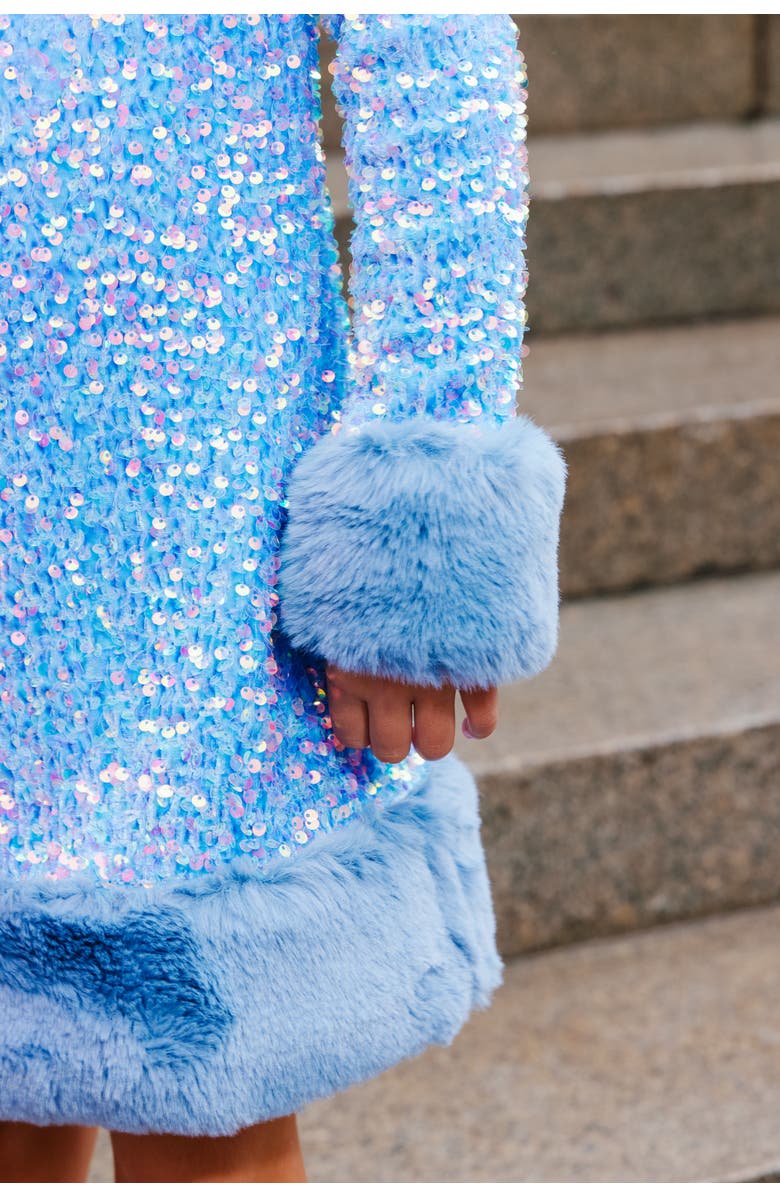 Lola + The Boys Celeste Shimmer Dress, Alternate, color,