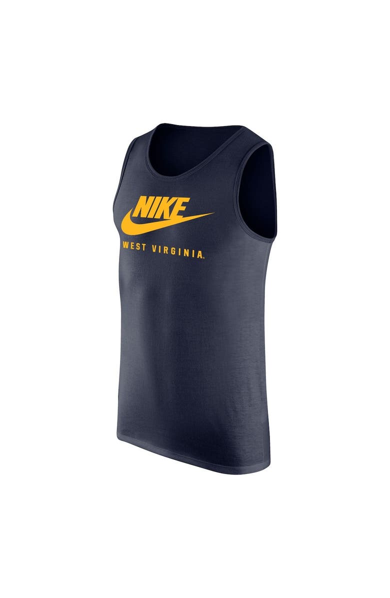 Nike Men's Nike Navy West Virginia Mountaineers Futura Performance Scoop Neck Tank Top, Alternate, color, 
