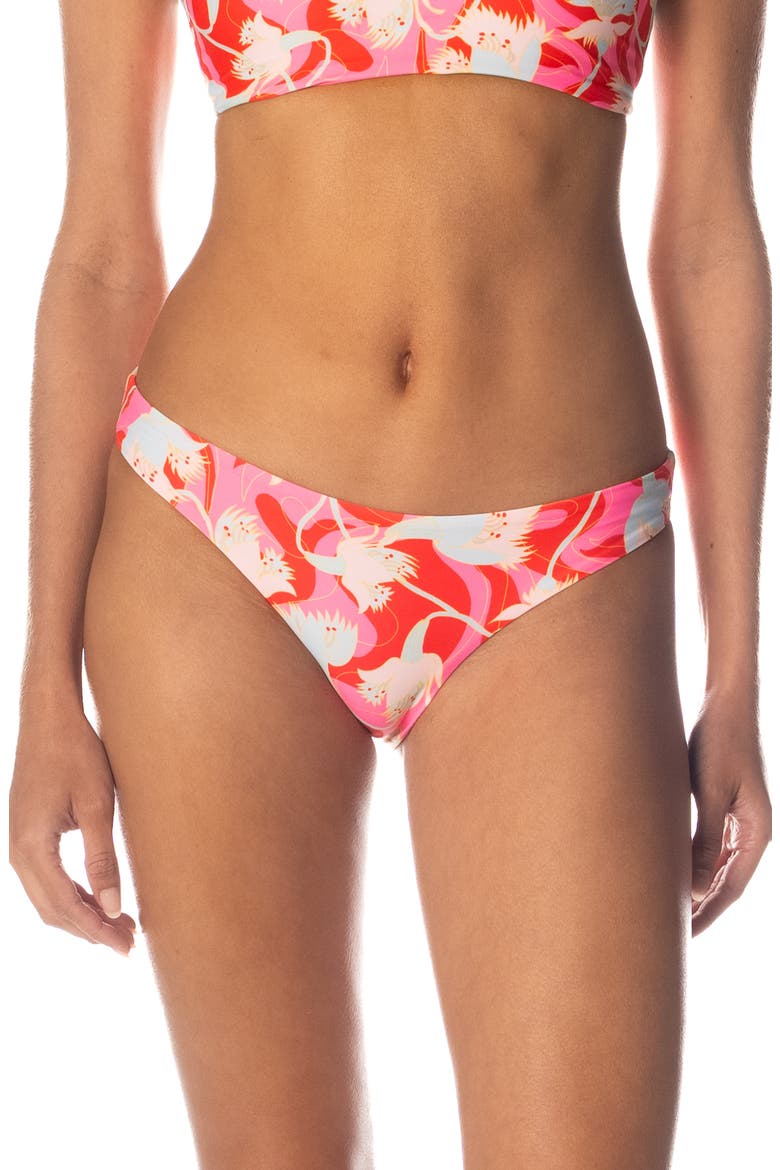 Floral Rush Flirt Reversible Bikini Bottoms, Main, color, PINK