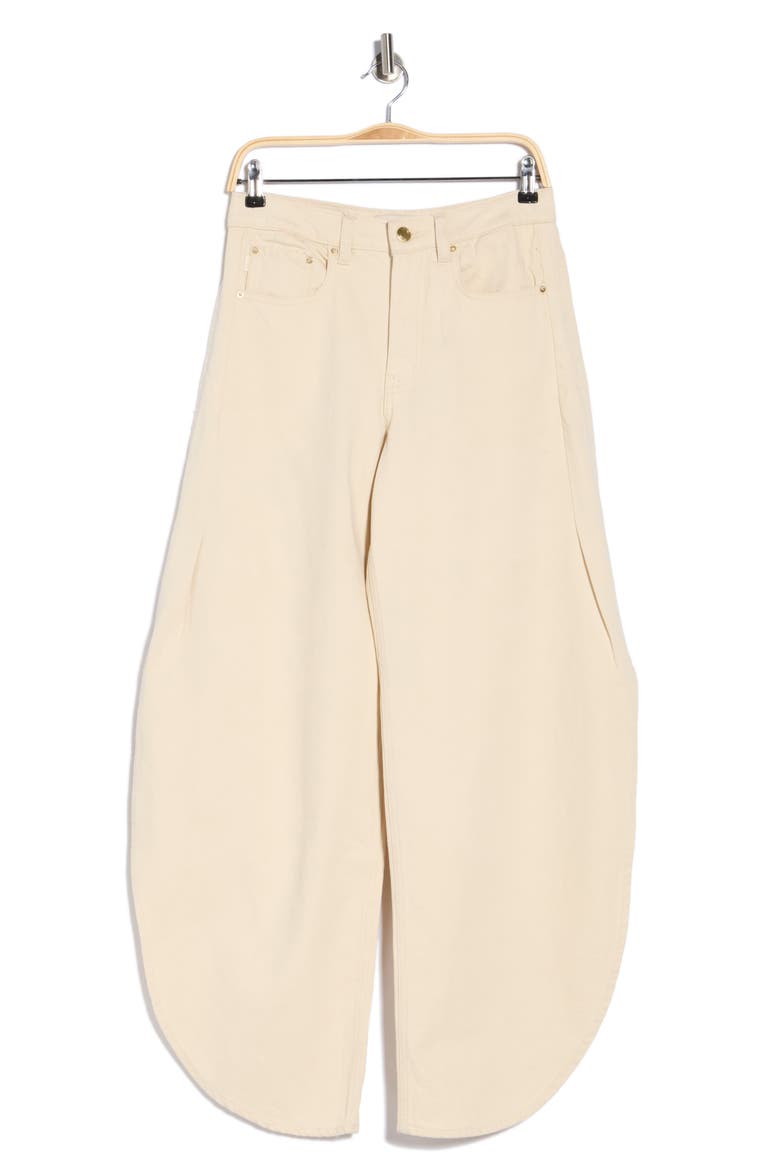 Rori Barrel Leg Jeans, Alternate, color, FLAX