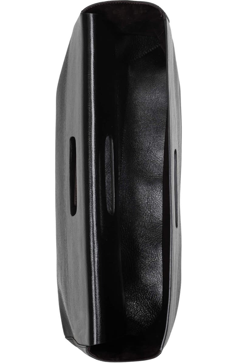 Jeffrey Campbell Toolbox Leather Clutch, Alternate, color, Black