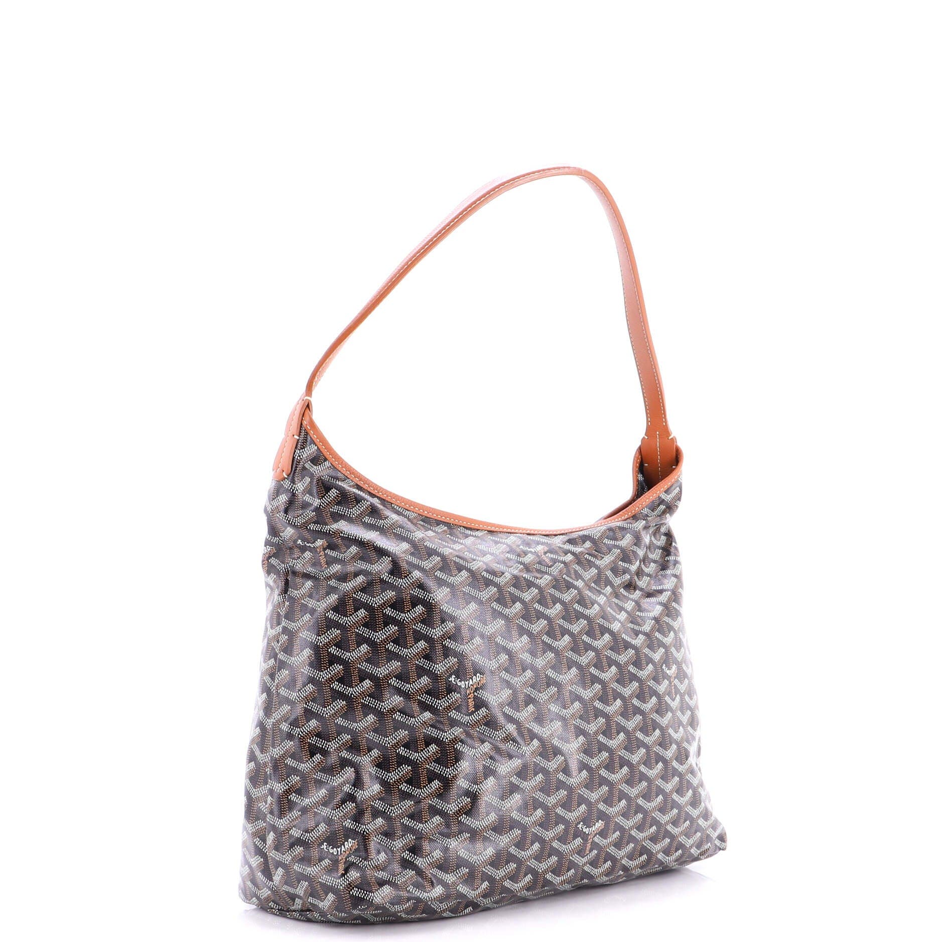 Pre-Owned Goyard Boheme Hobo Coated Canvas, Alternate, color, Print