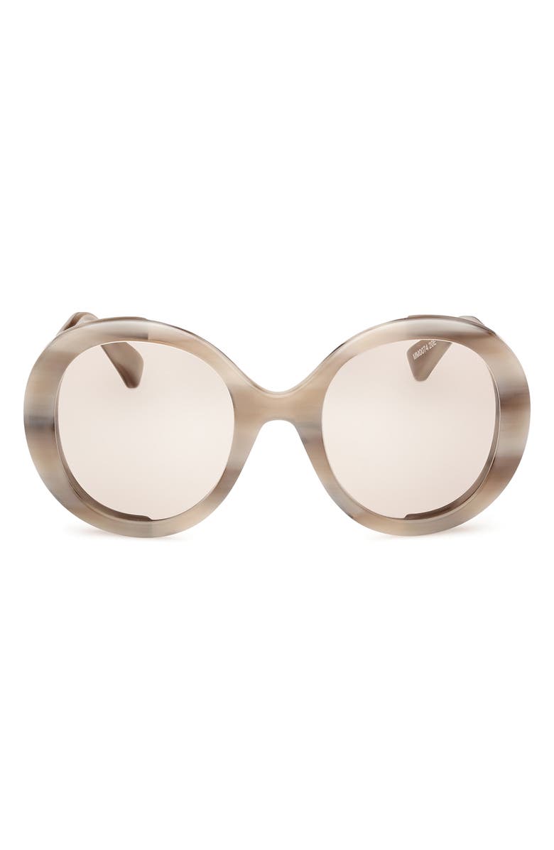 Max Mara 54mm Round Sunglasses, Main, color,